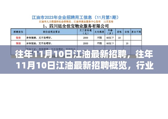 往年11月10日江油最新招聘热点与行业求职指南概览