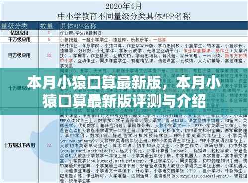 本月小猿口算最新版评测与详细介绍