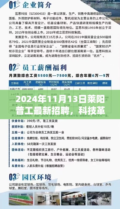 2024年莱阳普工高科技招聘启航,体验之旅,科技梦想触手可及