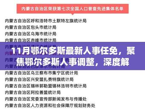 11月鄂尔多斯人事任免大解析,深度解读人事调整与观点碰撞