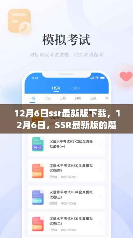 12月6日SSR最新版下载，魔法之旅开启
