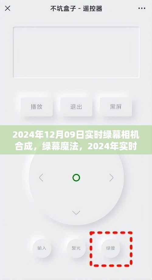 未来影像新纪元,2024年实时绿幕相机合成开启绿幕魔法时代