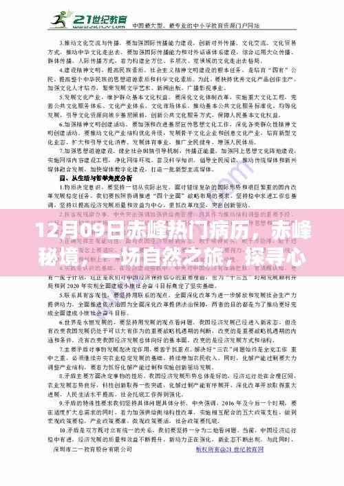 赤峰秘境,探寻心灵港湾的自然之旅,热门病历揭秘的宁静之地