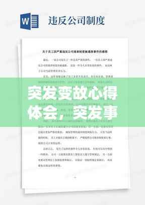突发变故心得体会,突发事件个人心得体会