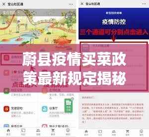 蔚县疫情买菜政策最新规定揭秘,保障民生供应,有序管理购物需求