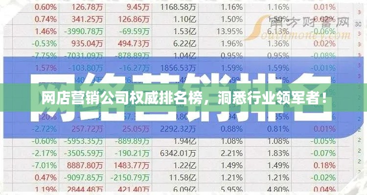 网店营销公司权威排名榜，洞悉行业领军者！