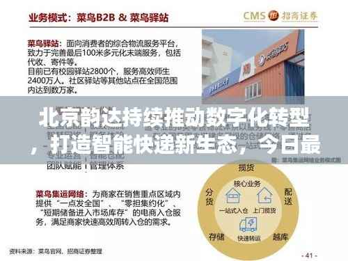 北京韵达持续推动数字化转型,打造智能快递新生态,今日最新消息揭秘!